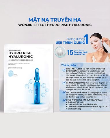 Combo 5 Mặt nạ WONJIN Hydro Rise Hyaluronic Mask 