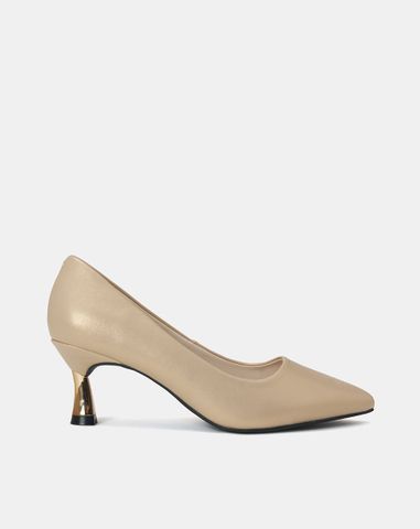  Giày Cao Gót Pump Mũi Nhọn Gót Thanh 