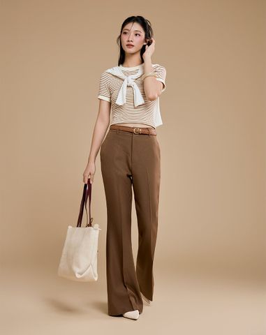  Quần tây dáng loe form mid-wide 