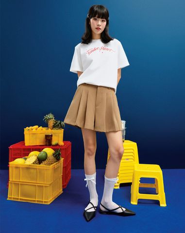  Quần short kiểu xếp ống 