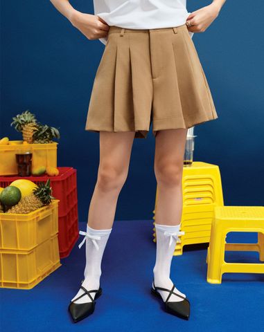  Quần short kiểu xếp ống 