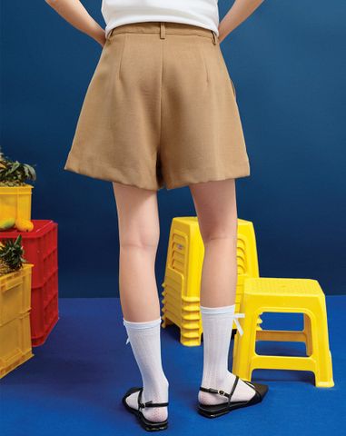  Quần short kiểu xếp ống 