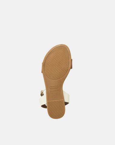  Giày Sandal Đế Bệt Quai Cổ Chân Phối Quai Ngang 
