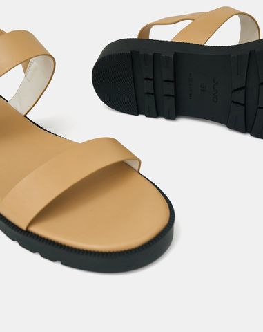  Giày Sandal Đế Bệt Quai Ngang 