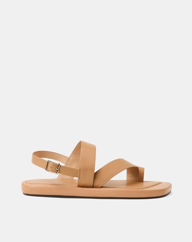  Giày Sandal Đế Bệt Quai Xỏ Ngón Cách Điệu 