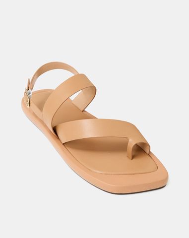  Giày Sandal Đế Bệt Quai Xỏ Ngón Cách Điệu 