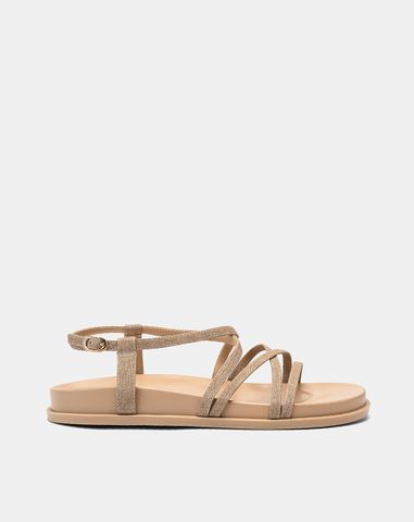  Giày Sandal Đế Bệt Quai Mảnh Chéo 