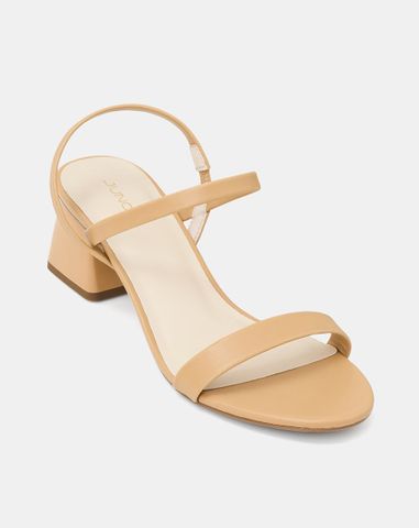  Giày Sandal Gót Thấp Quai Ngang 