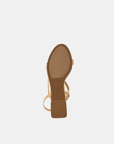  Giày Sandal Gót Thấp Quai Ngang 