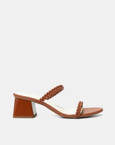  Giày Sandal Gót Vuông Quai Thắt 