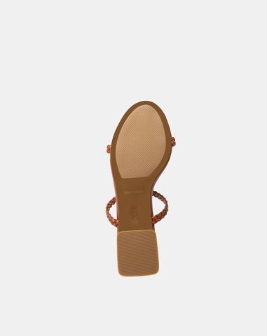  Giày Sandal Gót Vuông Quai Thắt 