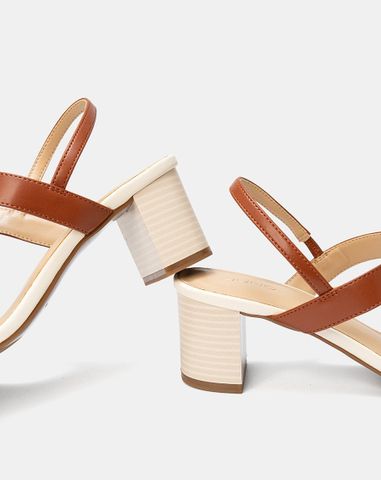  Giày Sandal Gót Vuông Basic 
