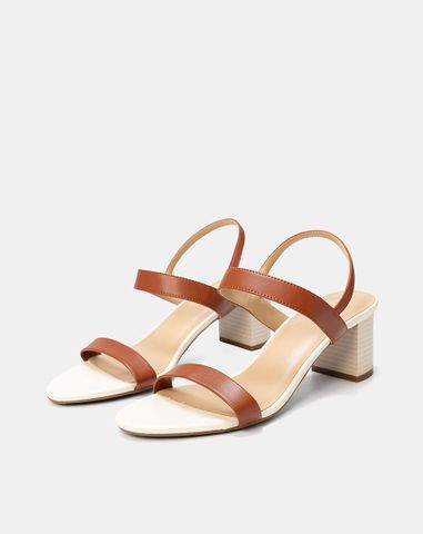  Giày Sandal Gót Vuông Basic 