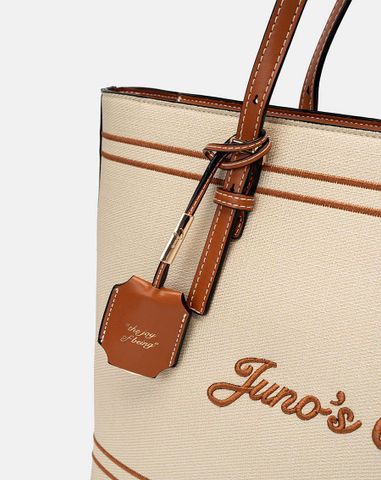  Túi Xách Lớn Tote Thêu Juno Club 