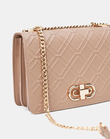  Túi Xách Nhỏ Khoá Put Dập Hoạ Tiết 