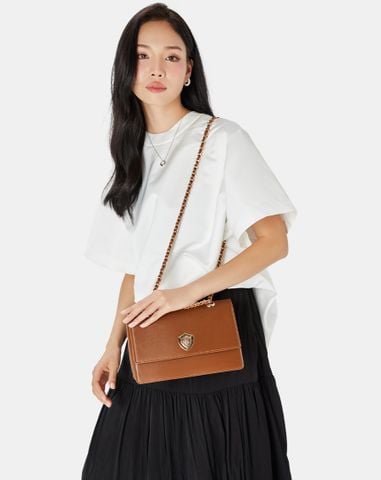  Túi Xách Nhỏ Phối Khoá Logo Jn 