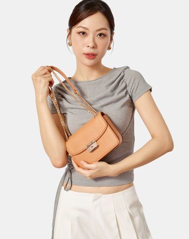  Túi Xách Nhỏ Phối Khoá Trang Trí 