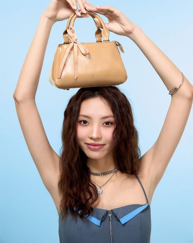  Túi Xách Nhỏ Top Handle Trang Trí Nơ 