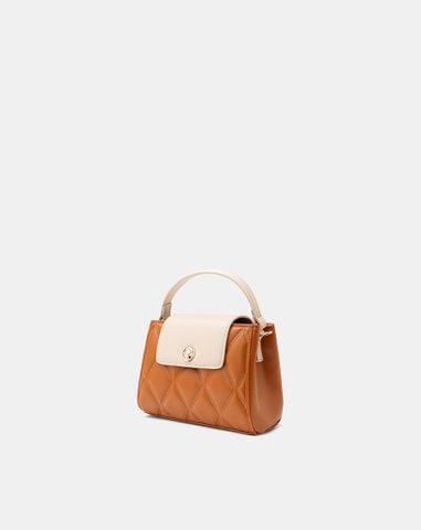  Túi Xách Nhỏ Top Handle Dập Trang Trí 