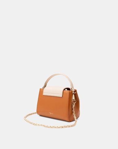  Túi Xách Nhỏ Top Handle Dập Trang Trí 
