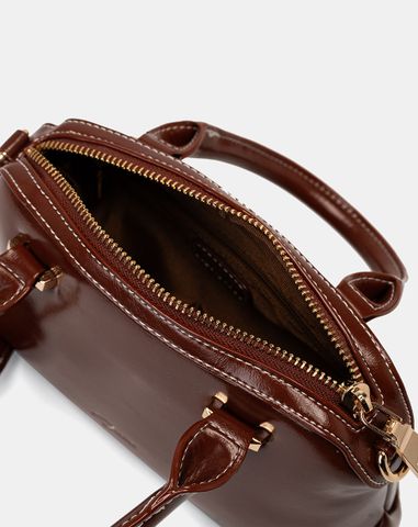  Túi Xách Nhỏ Top Handle Phối Charm 