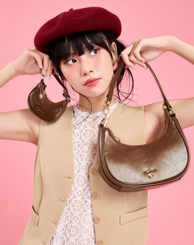  Túi Xách Nhỏ Hobo Coffee 