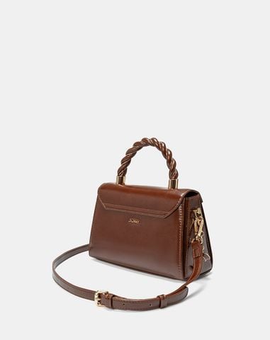  Túi Xách Nhỏ Tay Cầm Xoắn Phối Charm Trang Trí 