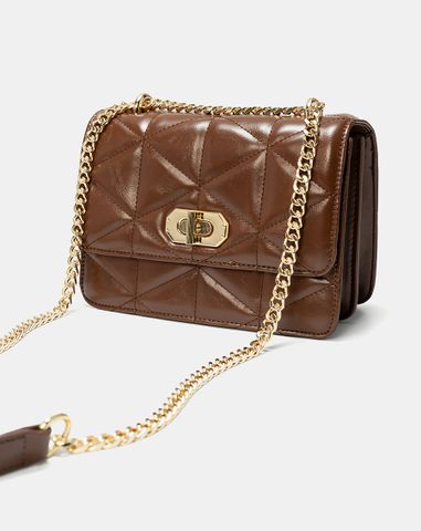  Túi Xách Nhỏ Đeo Vai Phối Khoá 