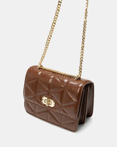  Túi Xách Nhỏ Đeo Vai Phối Khoá 