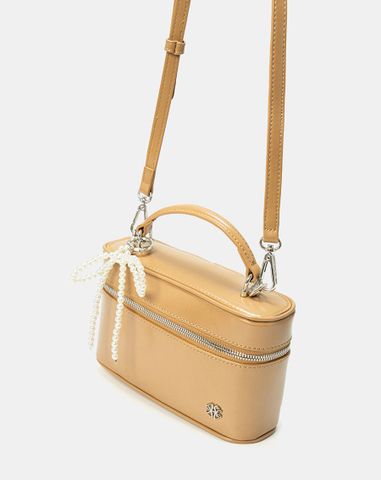  Túi Xách Nhỏ Vanity Bag Phối Charm Nơ 