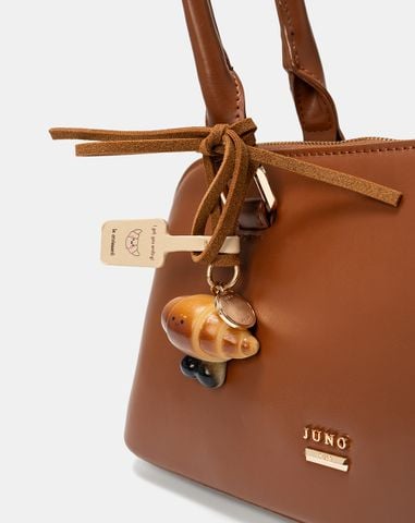  Túi Xách Trung Trang Trí Charm Croissant 