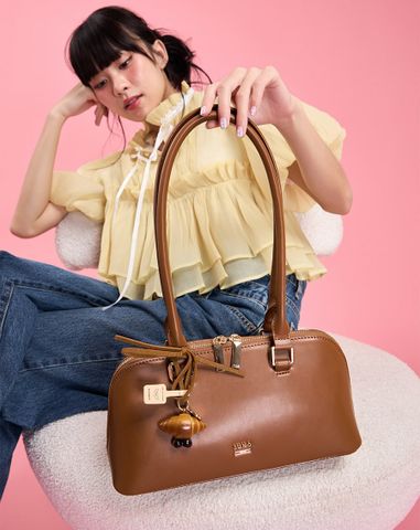  Túi Xách Trung Trang Trí Charm Croissant 