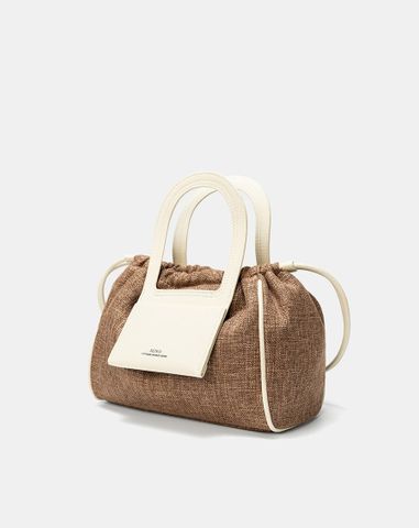  Túi Xách Trung Top Handle Bag Rút Dây 