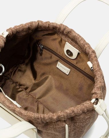  Túi Xách Trung Top Handle Bag Rút Dây 