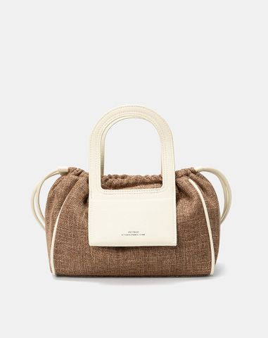  Túi Xách Trung Top Handle Bag Rút Dây 