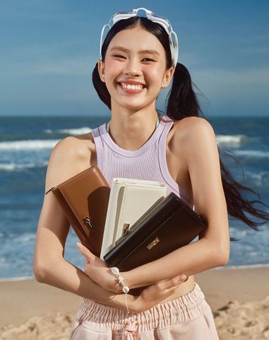  Ví Dài Nắp Gập 