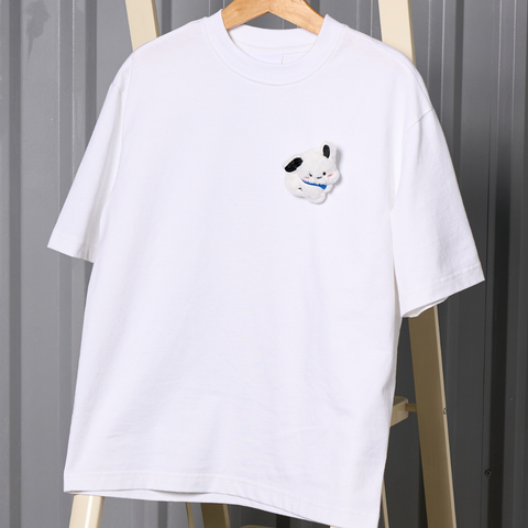  Áo thun unisex Newzy Wonder oversized 100% cotton đính bông hoa NZATH008 