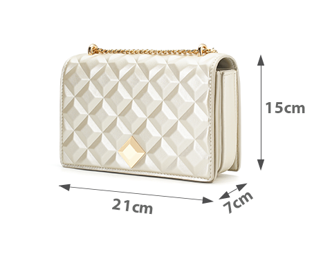  Túi xách nhỏ dập hiệu ứng princess diamond 