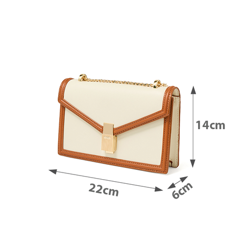  Túi Xách Nhỏ Nắp Gập Trang Trí Khoá 