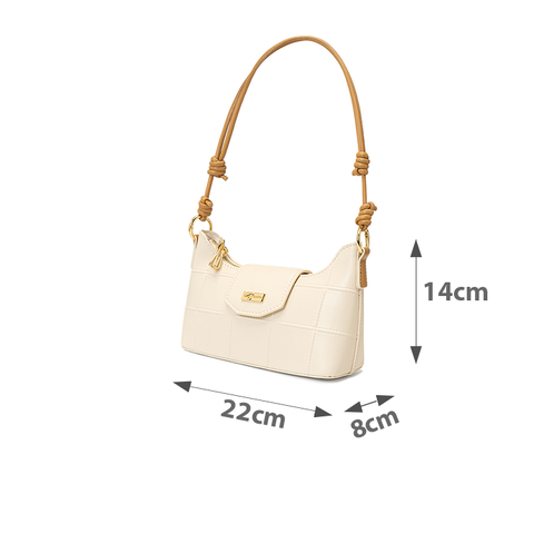  Túi Xách Nhỏ Dập Hoạ Tiết Ô Vuông 