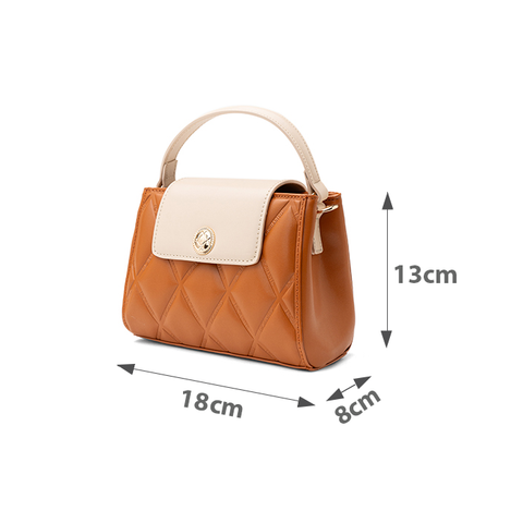  Túi Xách Nhỏ Top Handle Dập Trang Trí 