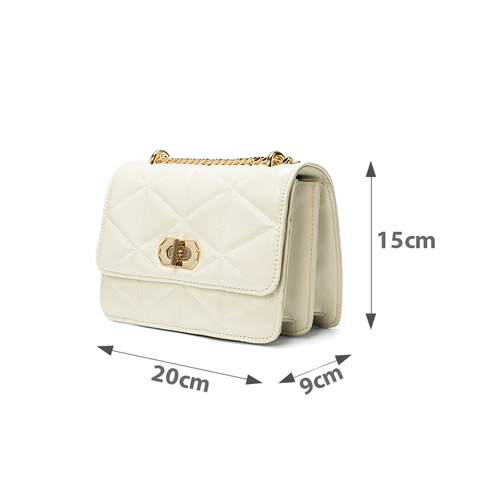  Túi Xách Nhỏ Đeo Vai Phối Khoá 