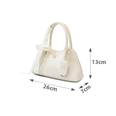  Túi Xách Nhỏ Bowling Phối Charm 