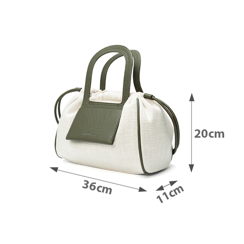  Túi Xách Trung Top Handle Bag Rút Dây 