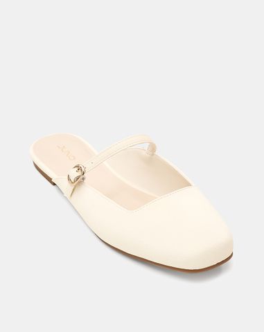  Giày Búp Bê Cao Gót Phối Khoá Trang Trí 