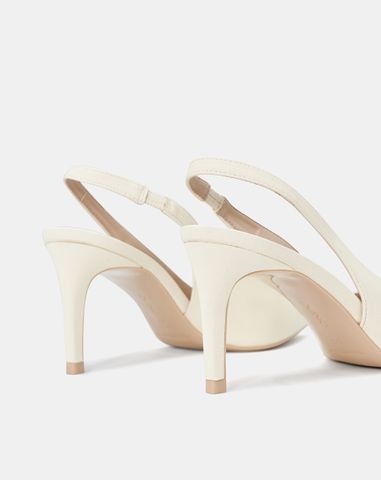  Giày Cao Gót Cao Gót Slingback Mũi Nhọn Gót Thanh 