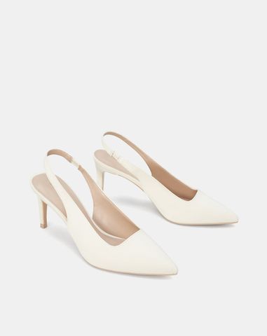 Giày Cao Gót Cao Gót Slingback Mũi Nhọn Gót Thanh 