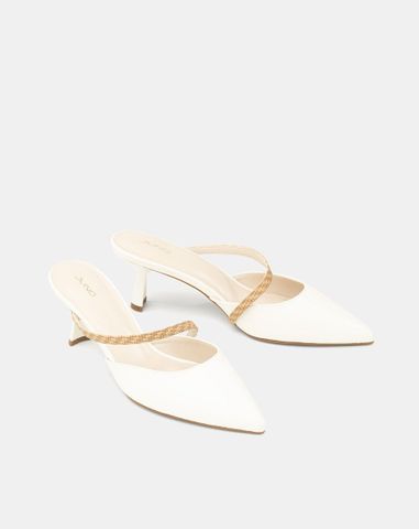  Giày Cao Gót Mules Quai Chéo 