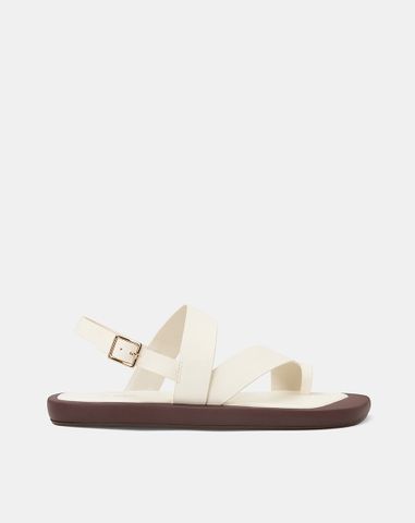  Giày Sandal Đế Bệt Quai Xỏ Ngón Cách Điệu 