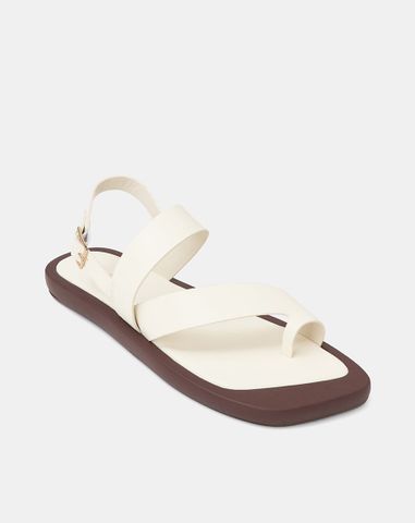  Giày Sandal Đế Bệt Quai Xỏ Ngón Cách Điệu 